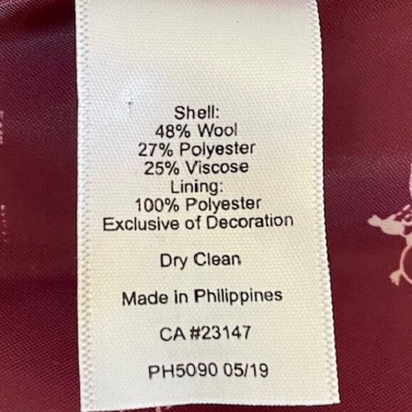 TALBOTS Classic Shetland Blazer Houndstooth Racing Horse Print Lining 10… - Picture 14 of 17